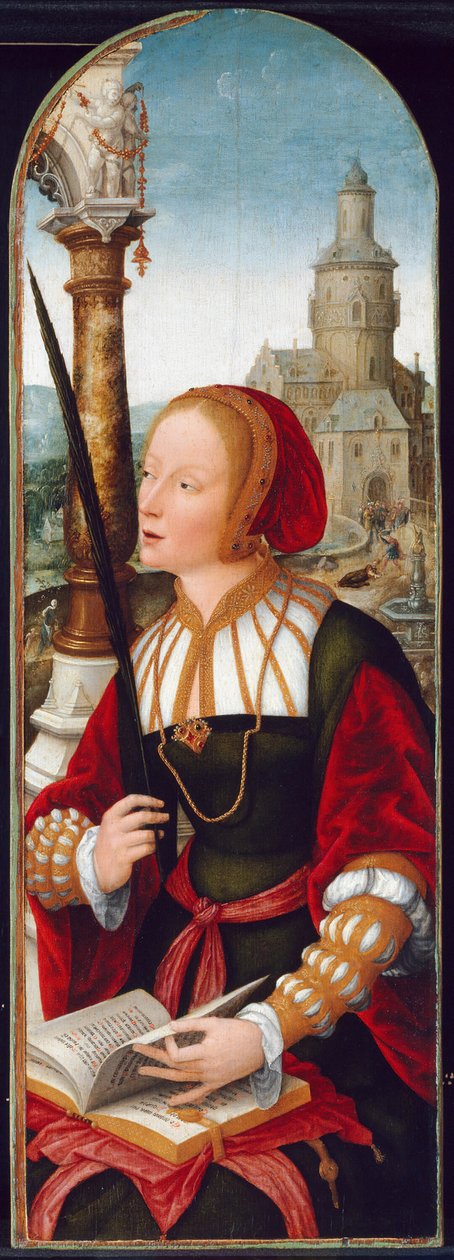 Saint Barbara by Jean Bellegambe