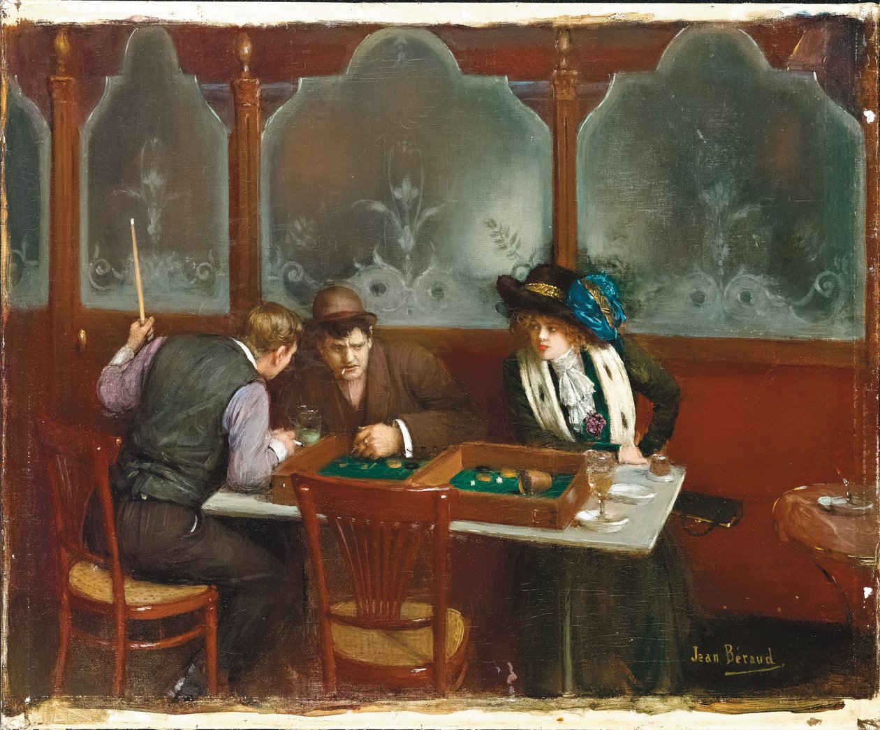 At the Cafe by Jean Beraud