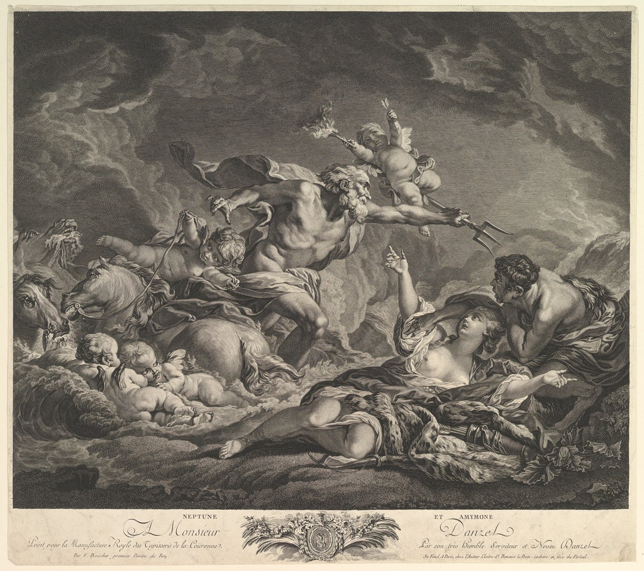Neptune and Amymone by Jean Claude Danzel