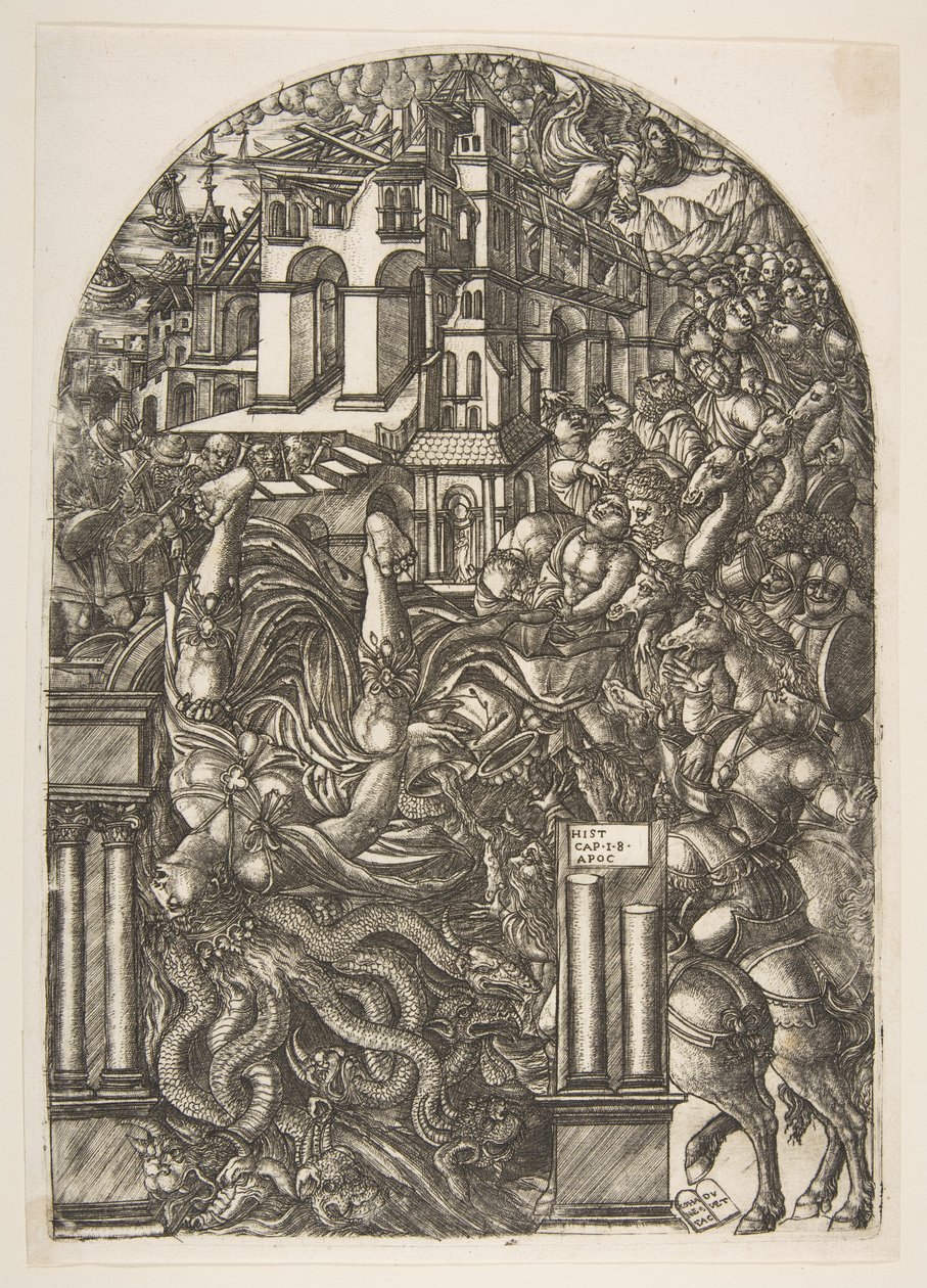 The Fall of Babylon, from the Apocalypse by Jean Duvet