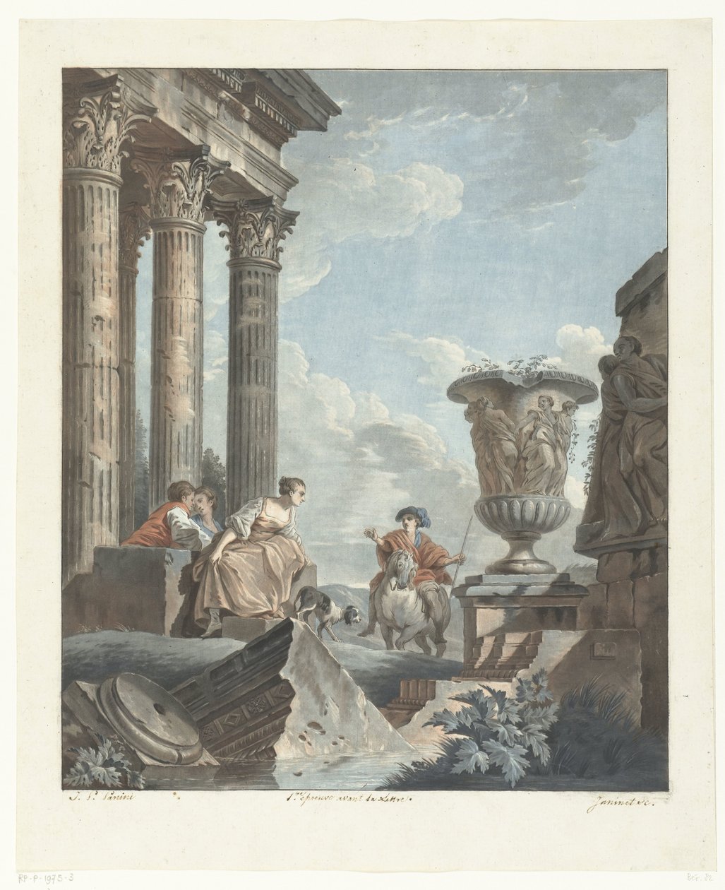 Ancient Ruins by Jean Francois Janinet