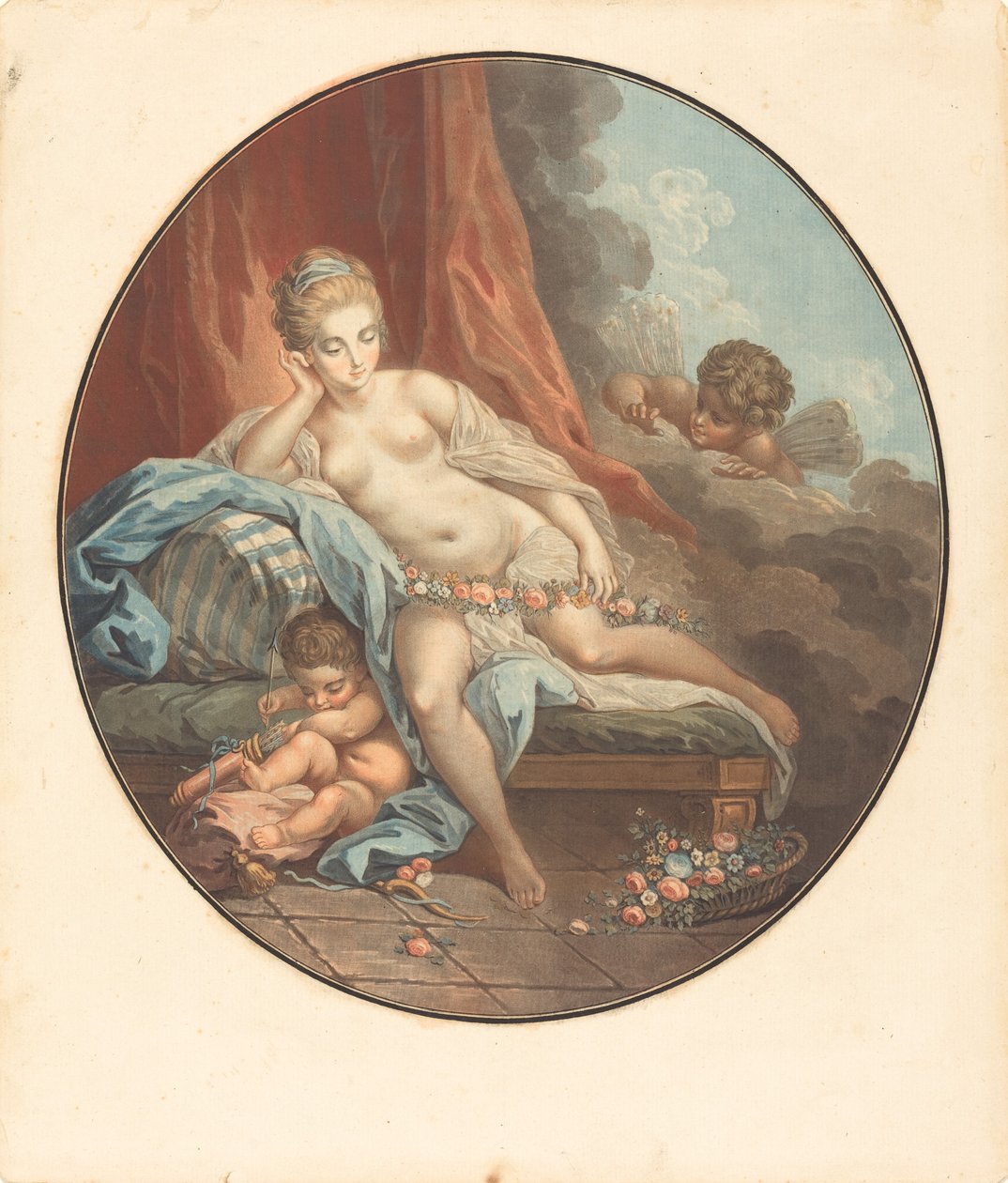 Venus in Reflection by Jean Francois Janinet