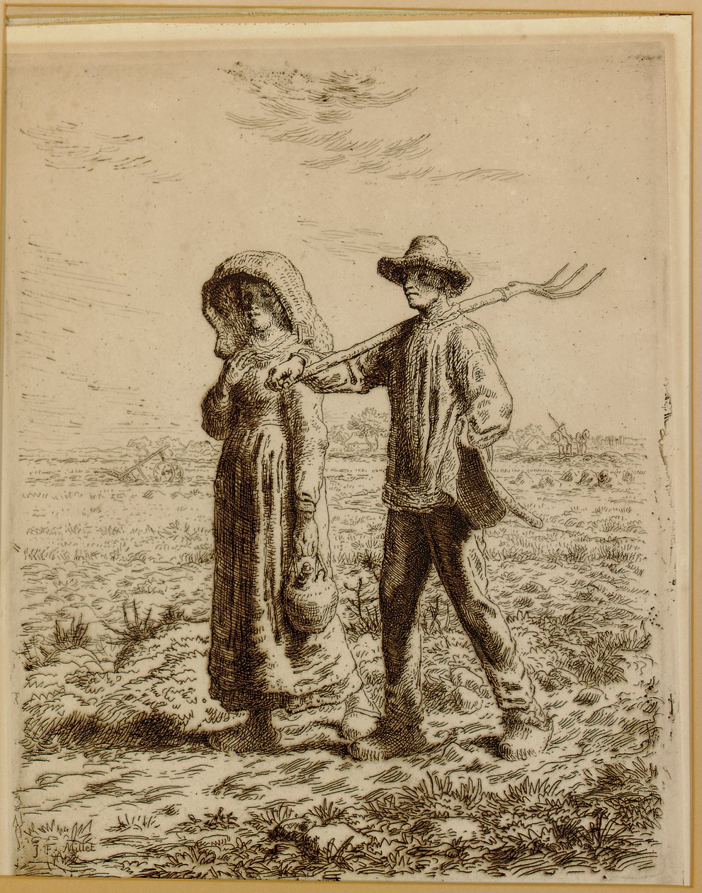 Going to Work by Jean Francois Millet