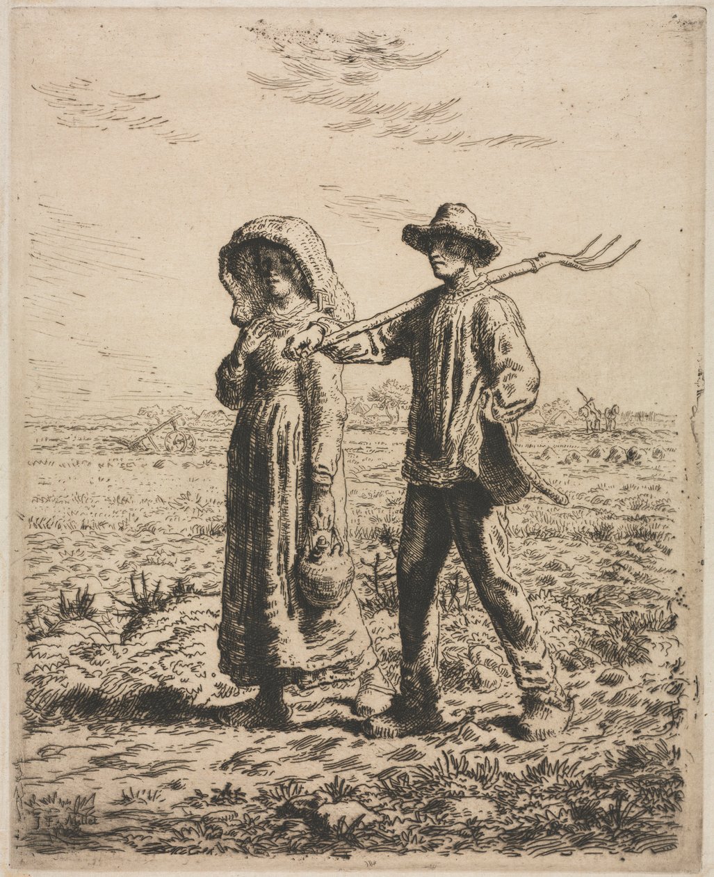 Going to Work by Jean Francois Millet