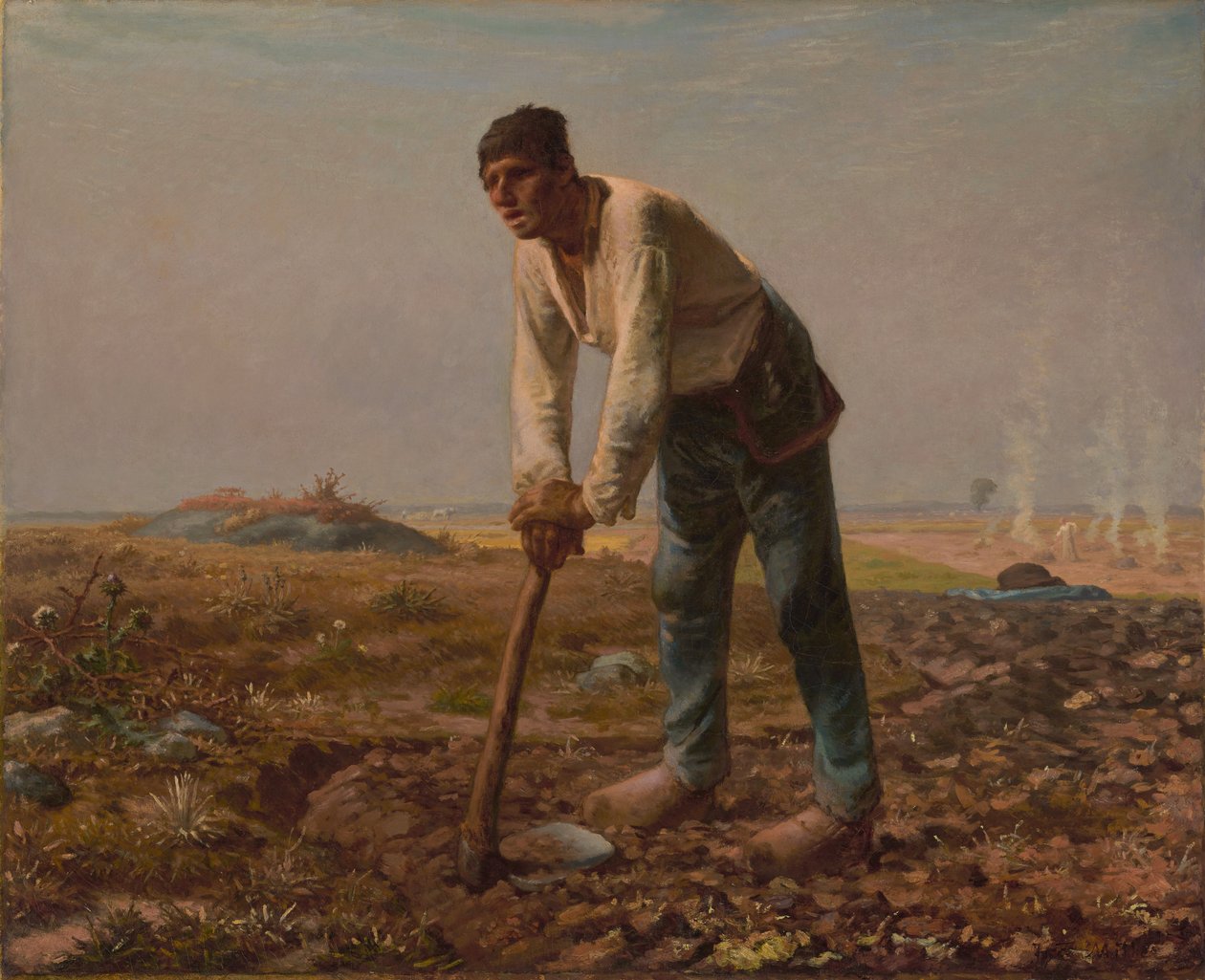 Man with a Hoe by Jean Francois Millet
