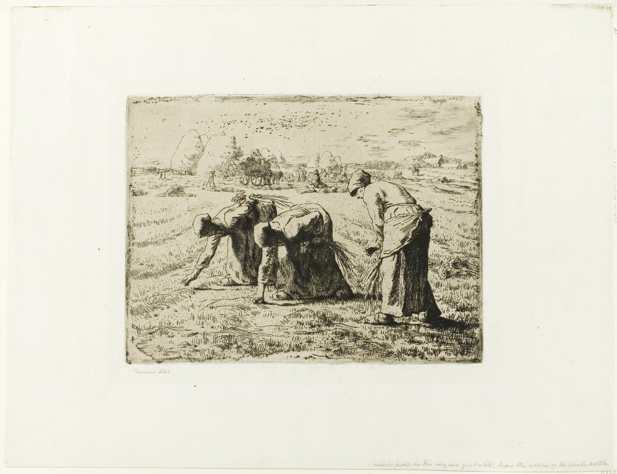 Peasant with a Wheelbarrow by Jean Francois Millet