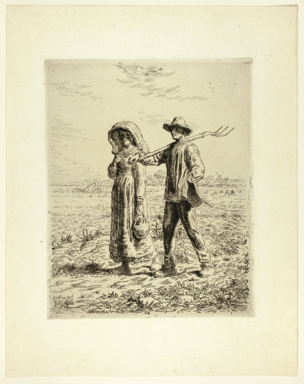 Peasants Going to Work by Jean Francois Millet