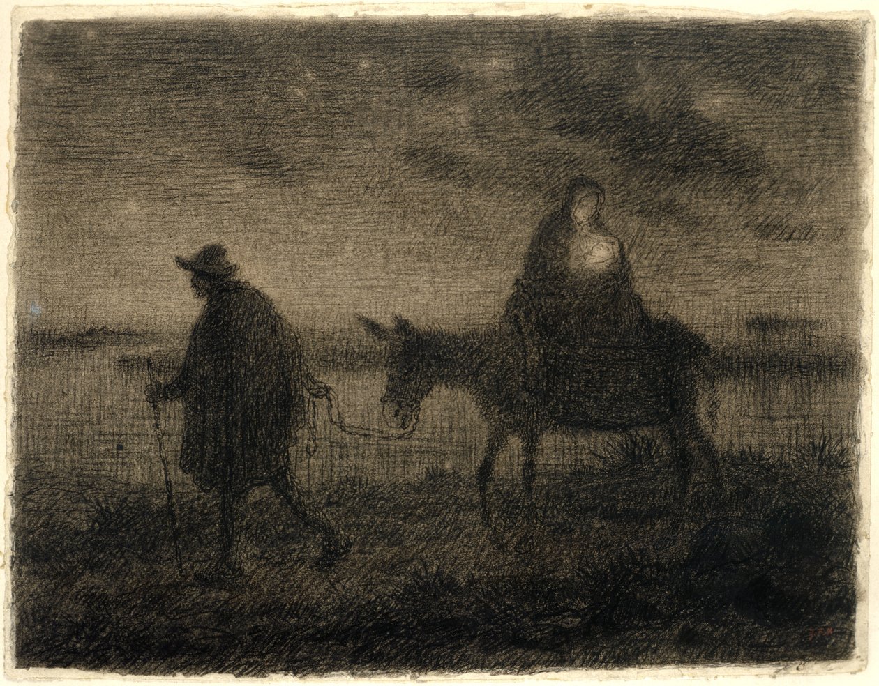 The Flight Into Egypt by Jean Francois Millet