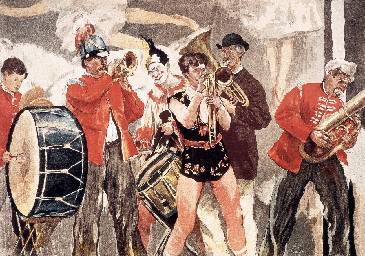 Circus Orchestra by Jean Francois Raffaelli