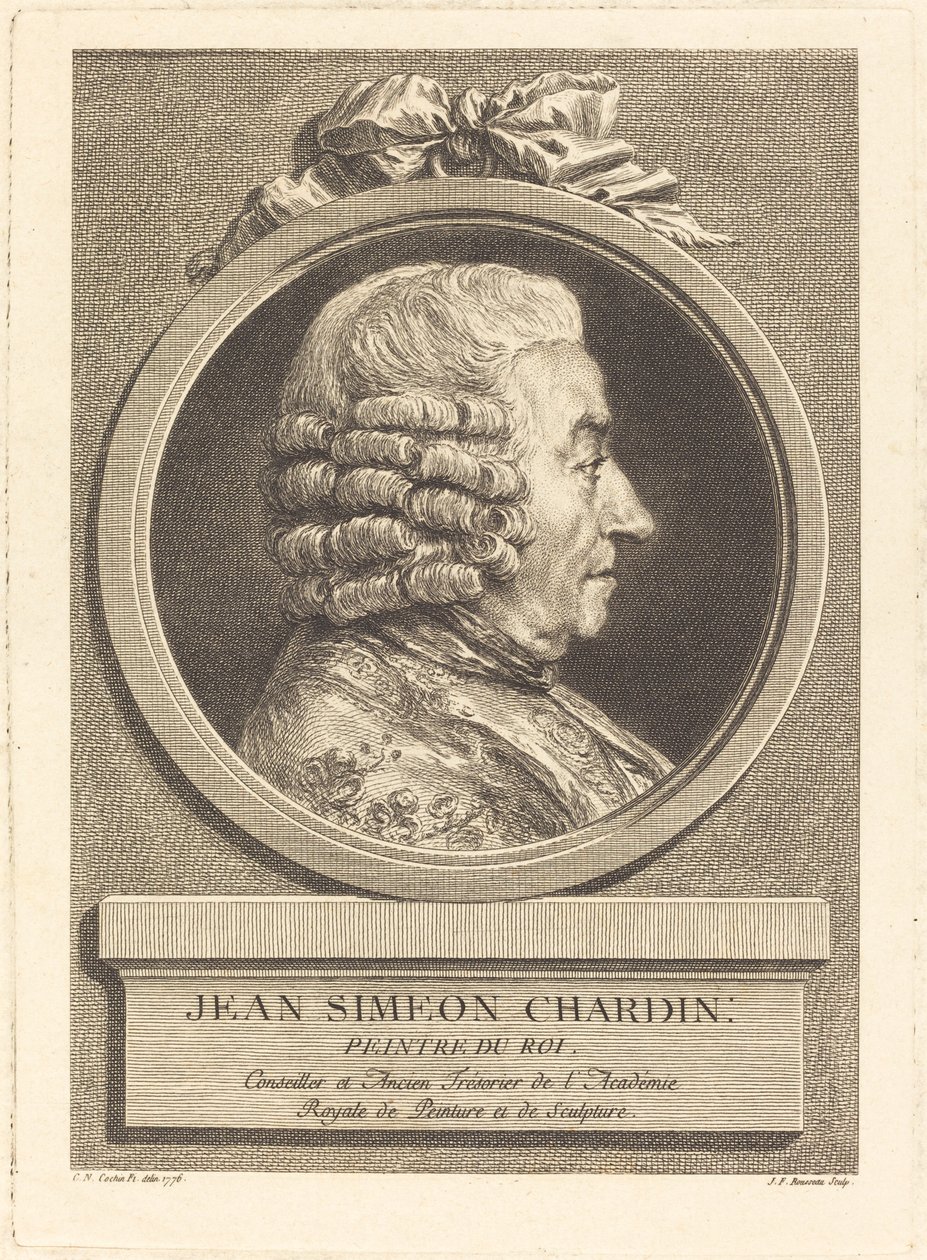 Jean Baptiste Simeon Chardin by Jean Francois Rousseau