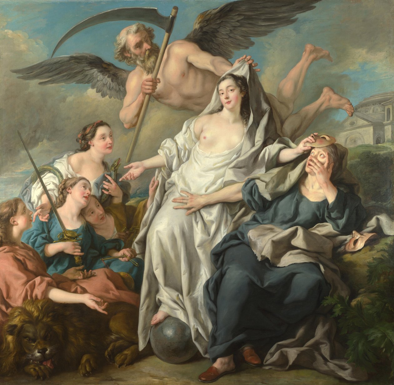 Time Unveiling Truth by Jean François de Troy