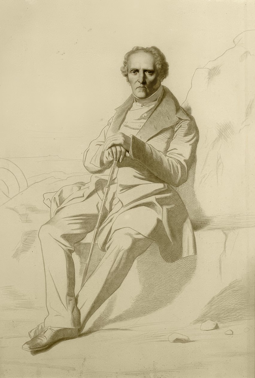 Portrait of Charles Fourier by Jean Francois Gigoux