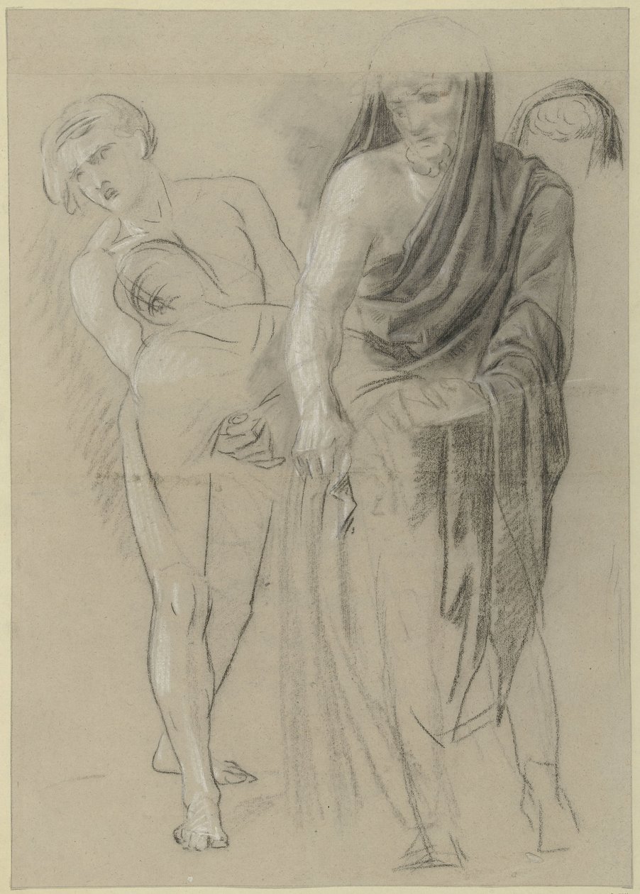 Two Men Carrying Away a Body by Jean Grandjean