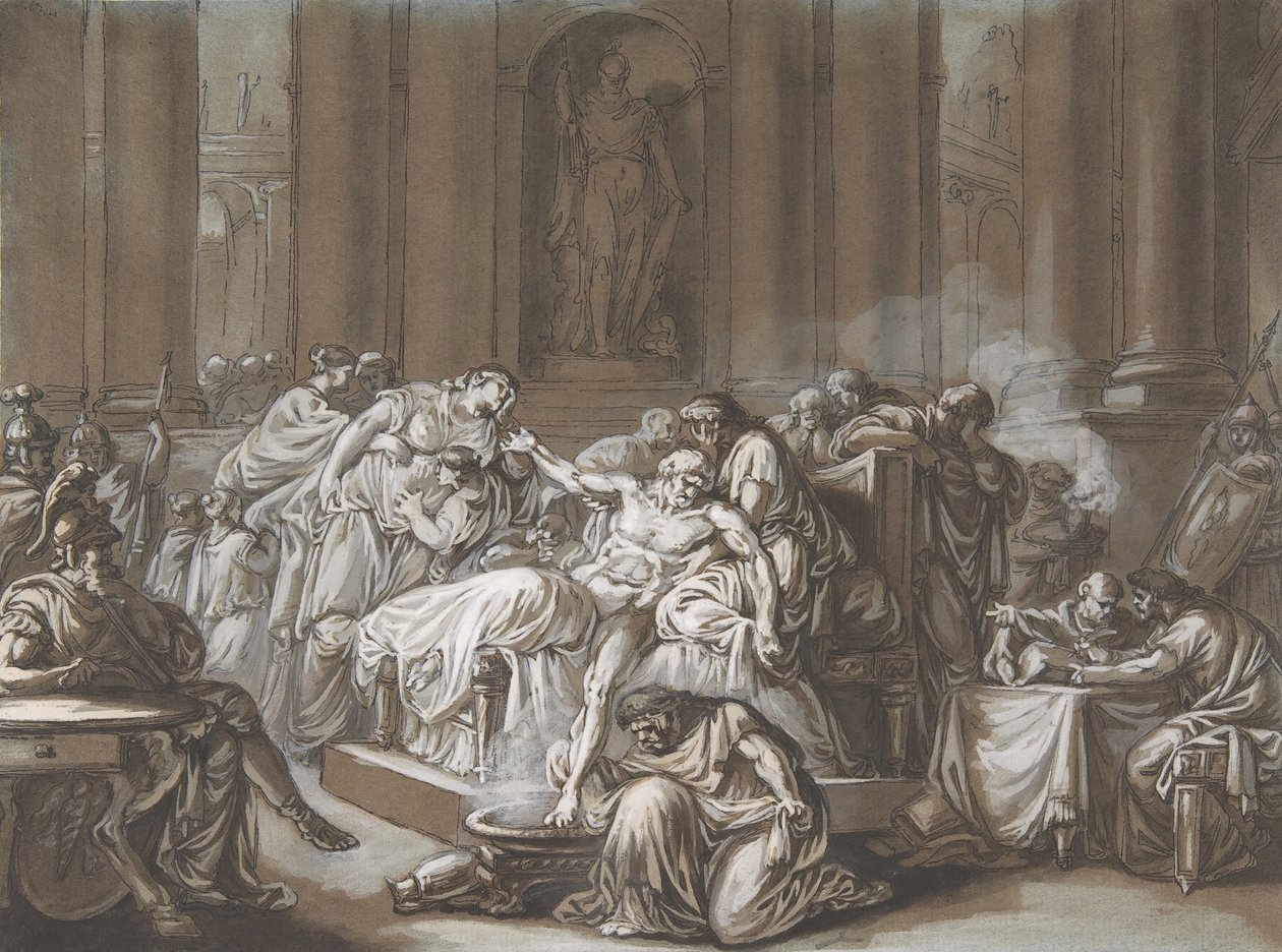 The Death of Seneca by Jean Guillaume Moitte