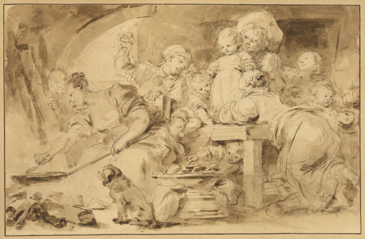 The Pancake Maker by Jean Honore Fragonard