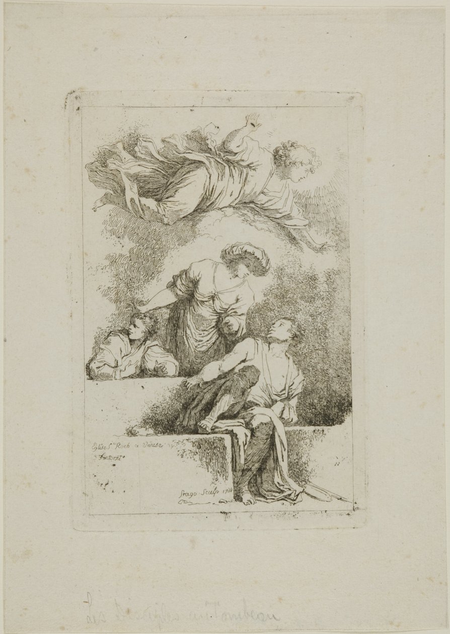 The Disciples at the Tomb by Jean Honore Fragonard
