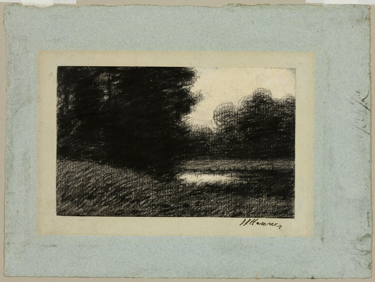 Landscape with a Pond by Jean Jacques Henner
