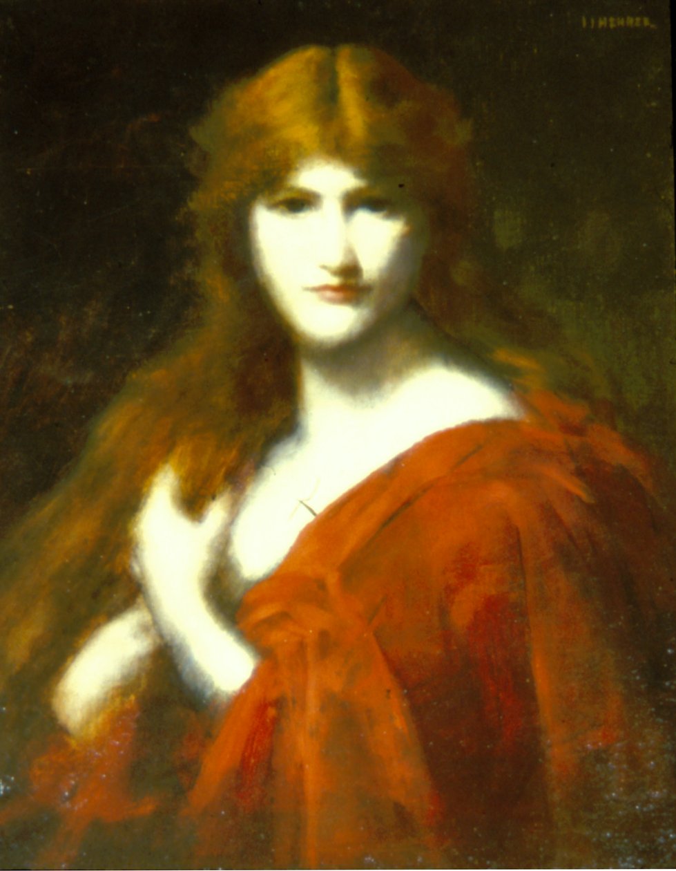 The Redhead by Jean Jacques Henner