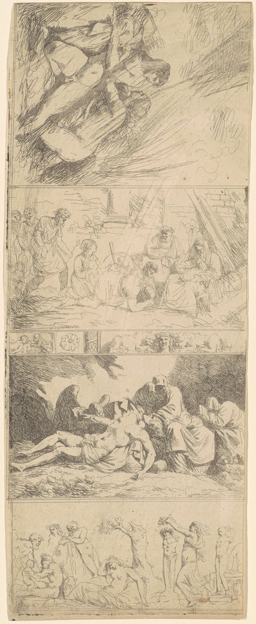 Four Religious and Secular Compositions by Jean Jacques Lagrenée II