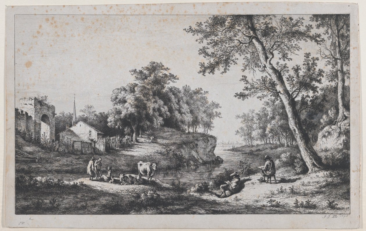 Landscape at Ambronay by Jean Jacques de Boissieu