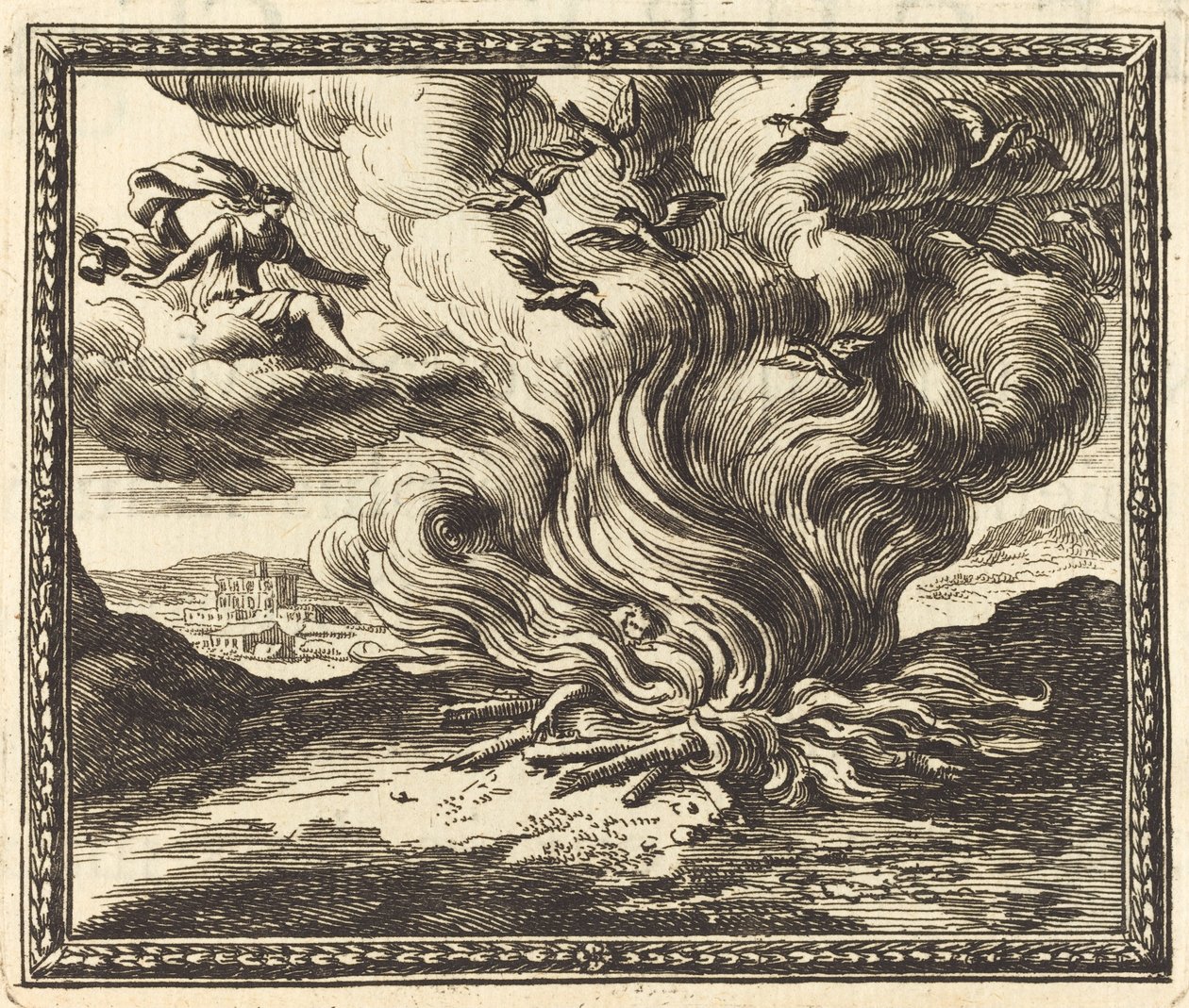 Funeral Pyre of Memnon by Jean Lepautre