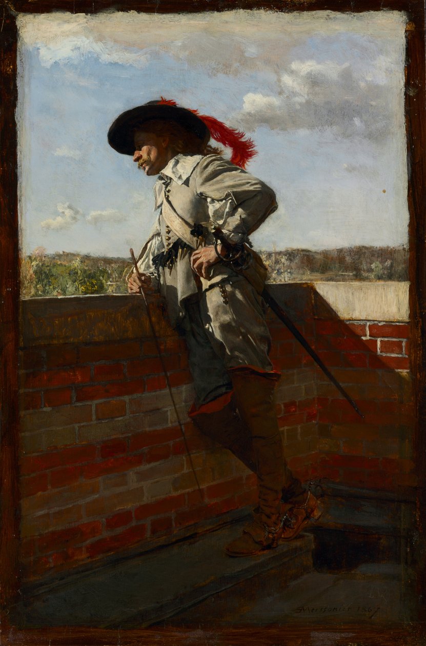 On a Terrace by Jean Louis Ernest Meissonier
