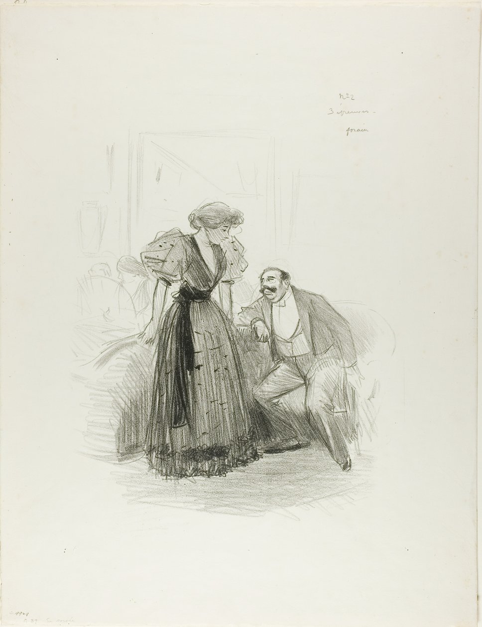 At an Evening Party by Jean Louis Forain