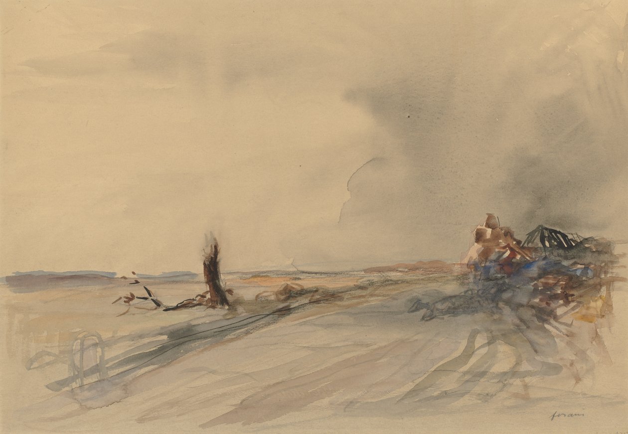 Devastated Land (recto) by Jean Louis Forain