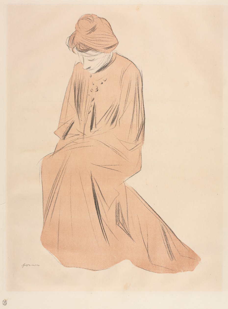 Study of a Seated Woman by Jean Louis Forain