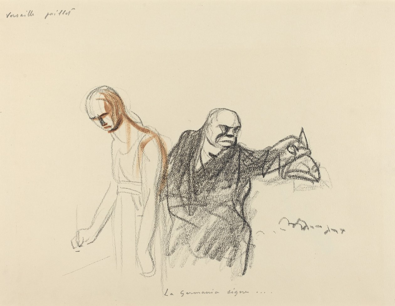 Versailles July. Germania Signs... by Jean Louis Forain
