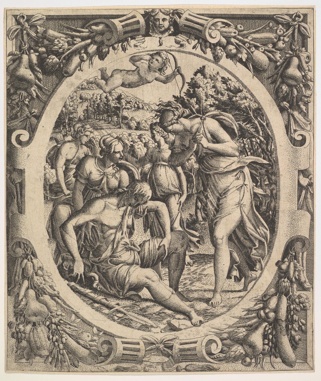 The Death of Adonis by Jean Mignon