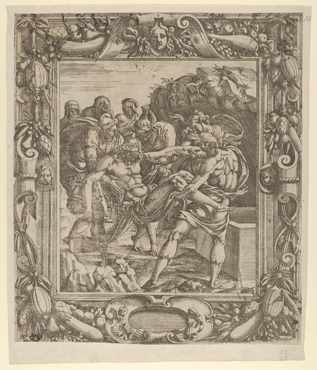 The Entombment by Jean Mignon