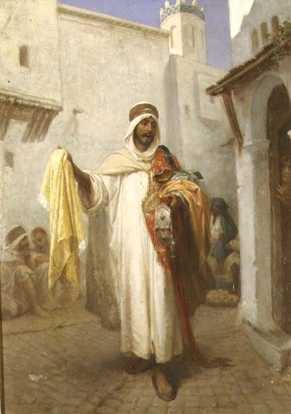 The Streetseller by Jean Raymond Hippolyte Lazerges