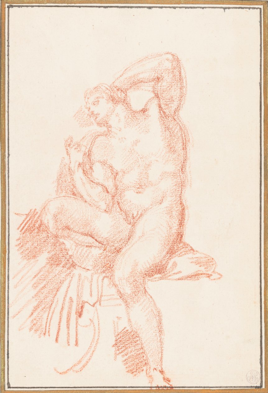 Ignudo from Sistine Chapel ceiling by Jean Robert Ango