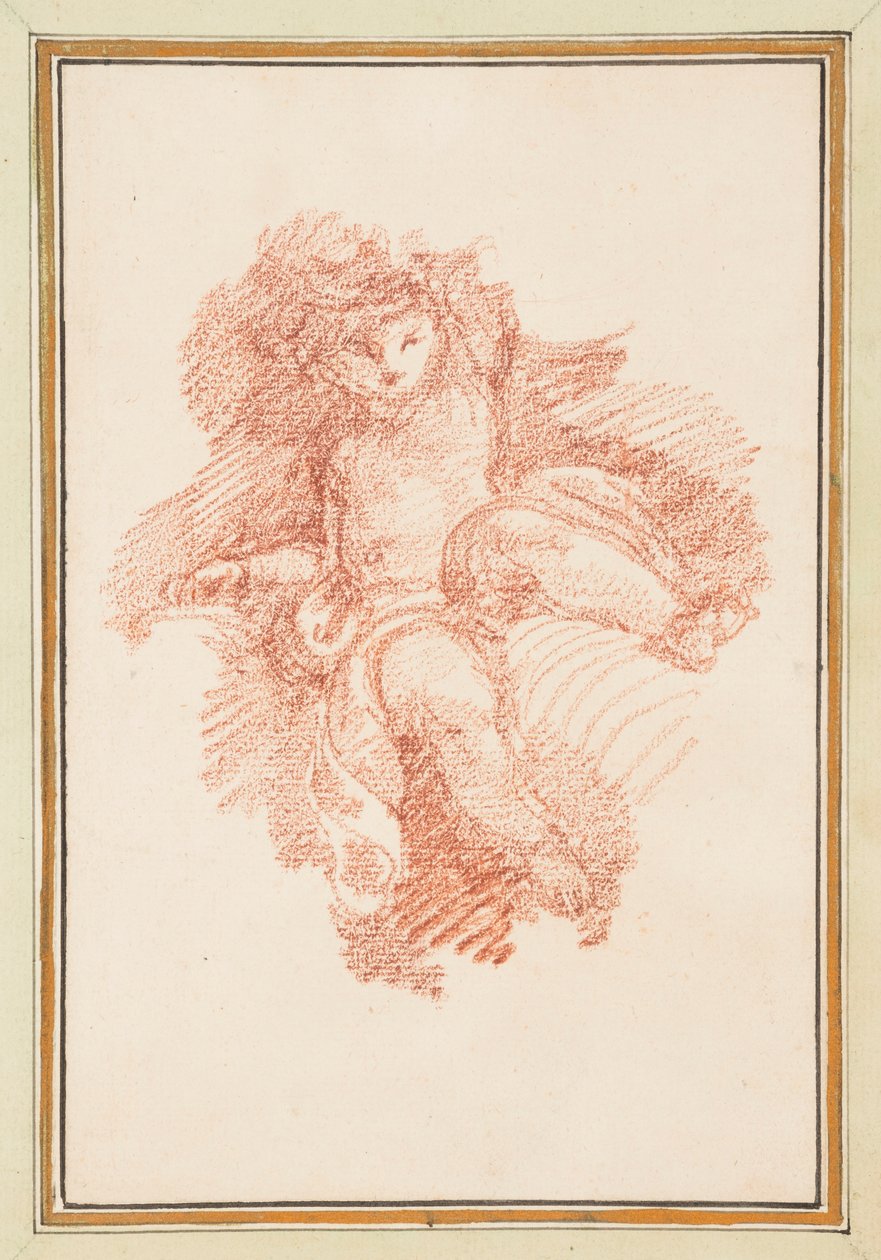 Seated Putto by Jean Robert Ango