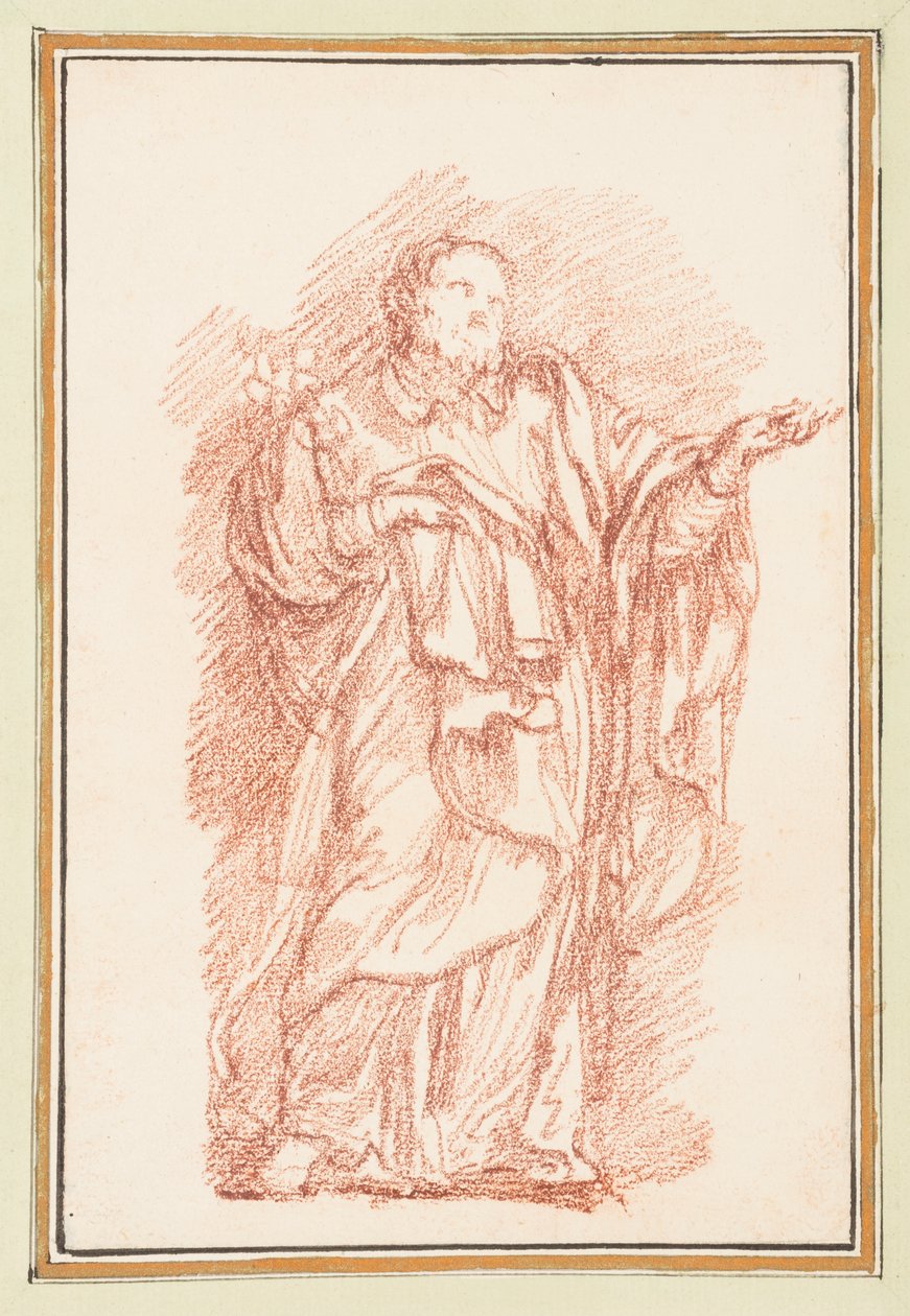 Standing Figure with Palm Facing Up by Jean Robert Ango