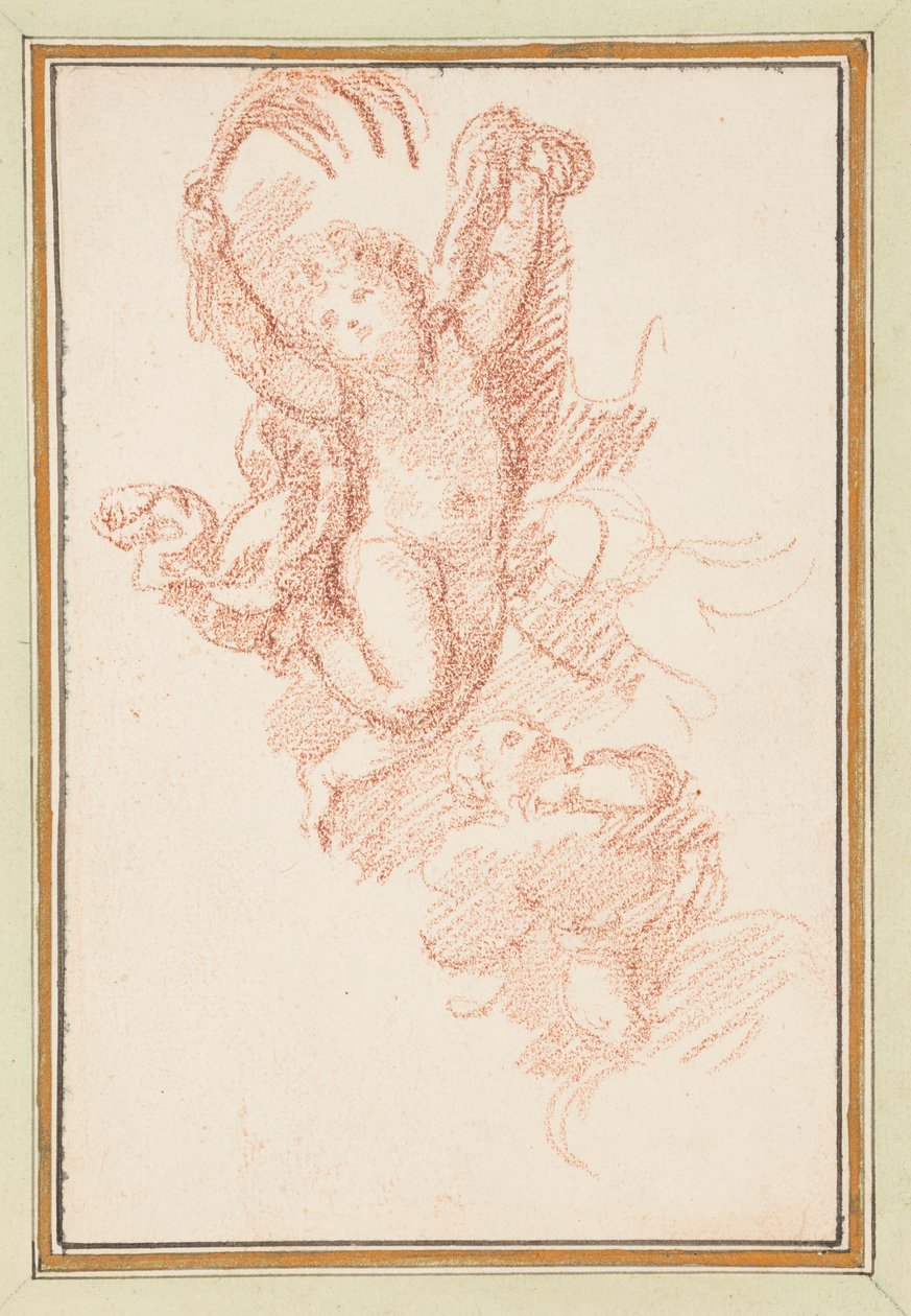 Two Putti by Jean Robert Ango