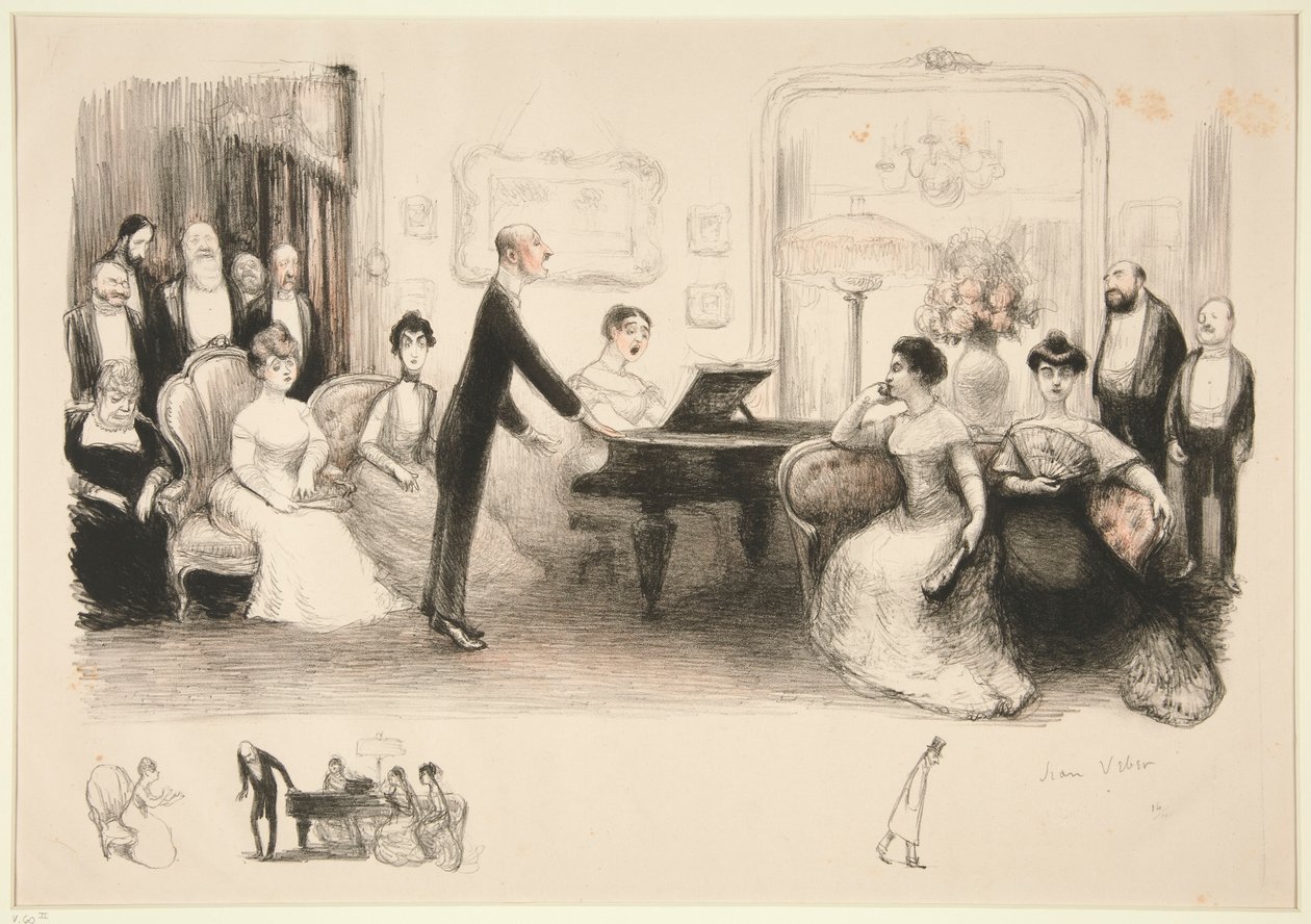 The Bourgeois Evening by Jean Veber