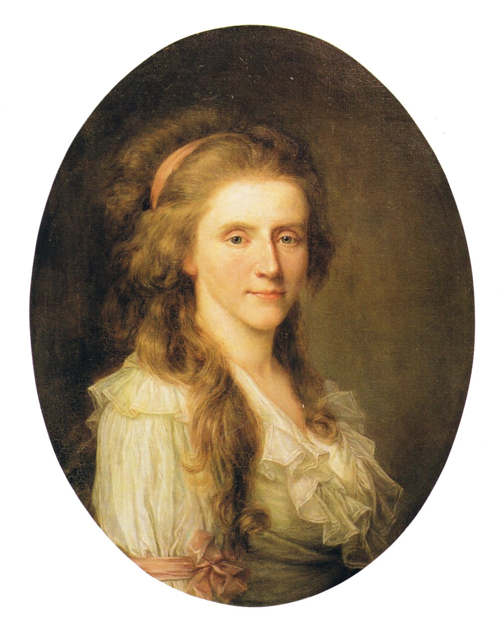 Portrait of Augusta Louise zu Stolberg by Jens Juel