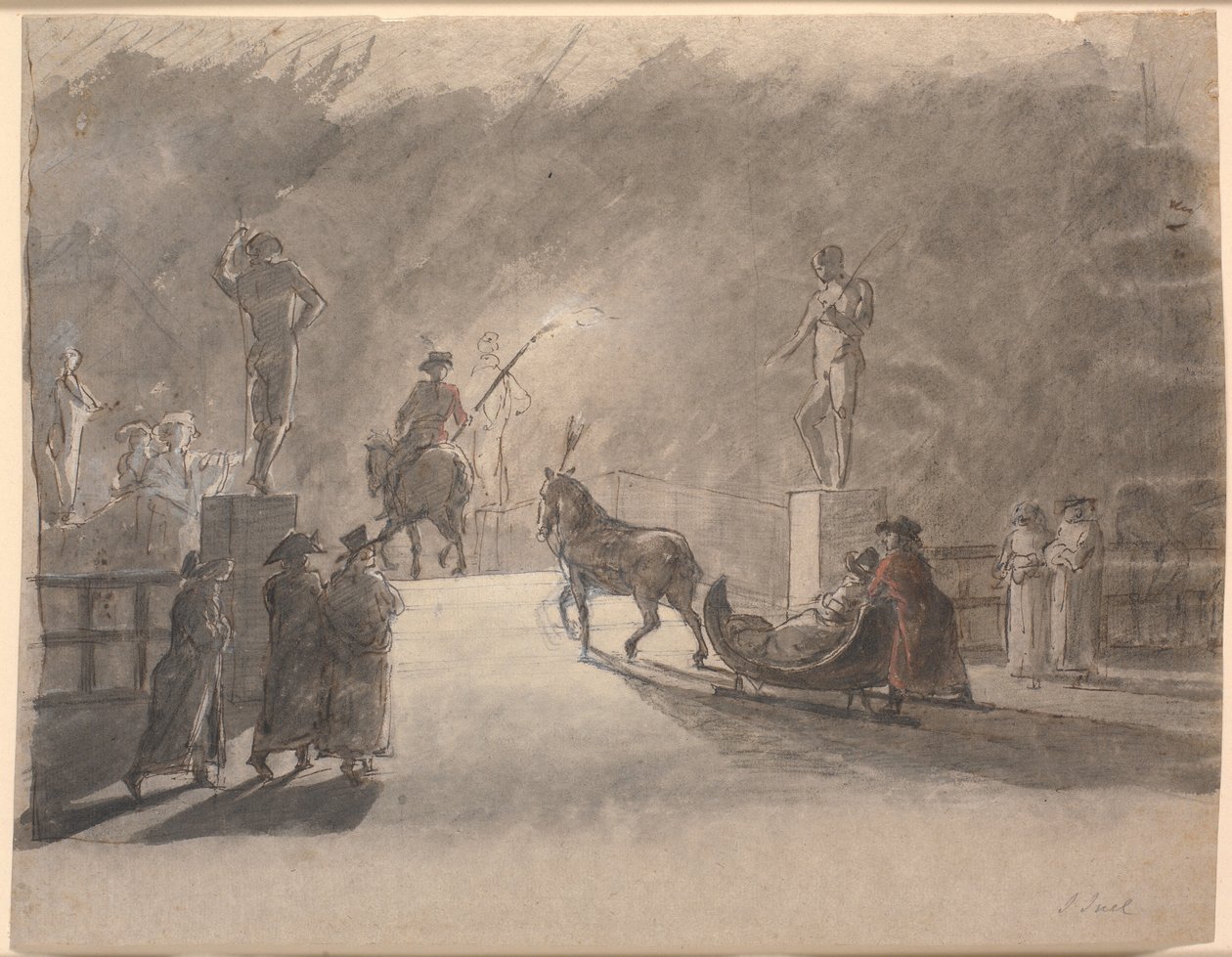 A Sleigh Ride in Torchlight over Holmen