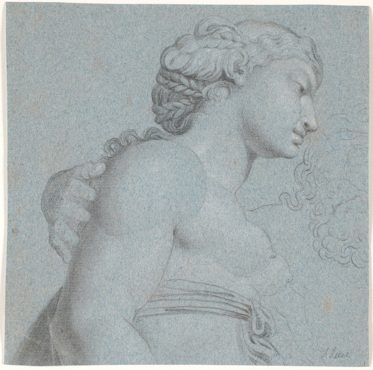 Jupiter and Juno, Copy after Annibale Carracci by Jens Juel
