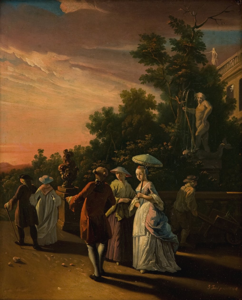 Promenading in a Park by Jens Juel