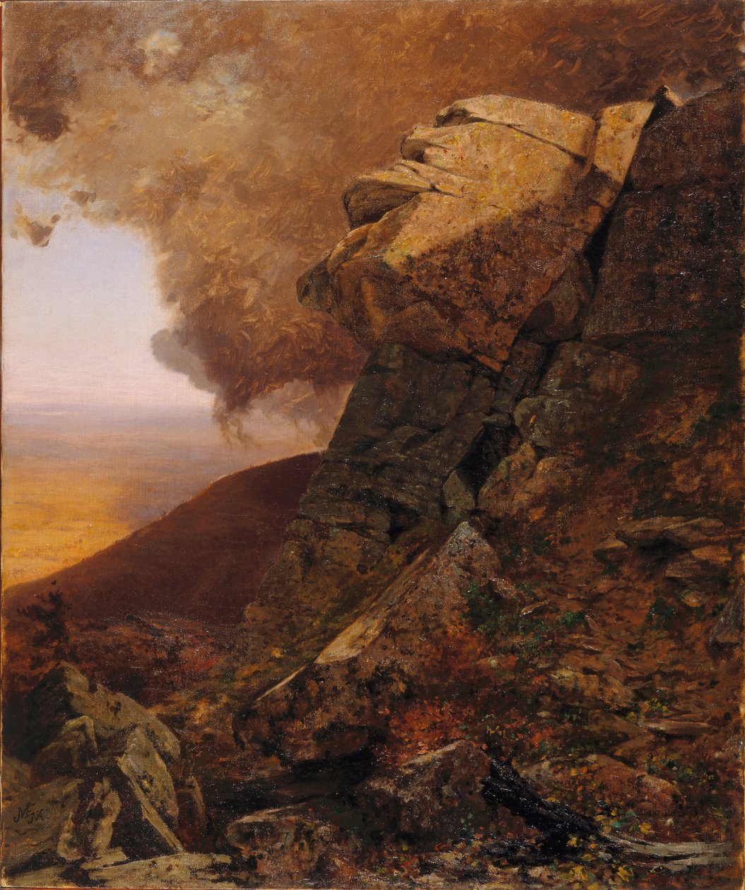 A Cliff in the Catskills by Jervis McEntee