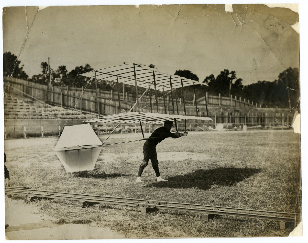 William Avery in the "Gliding Machine" by Jessie Tarbox Beals