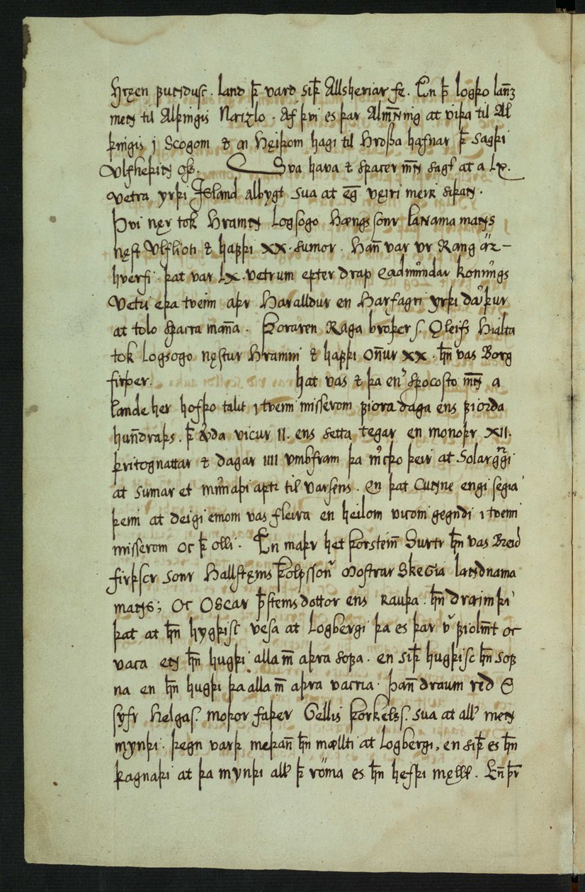Copy of Íslendingabók by Jón Erlendsson, stored at Árni Magnússon Institute (page 8/25) by Jón Erlendsson