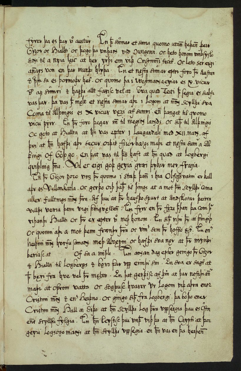 Copy of Íslendingabók by Jón Erlendsson, stored at Árni Magnússon Institute (page 11/25) by Jón Erlendsson