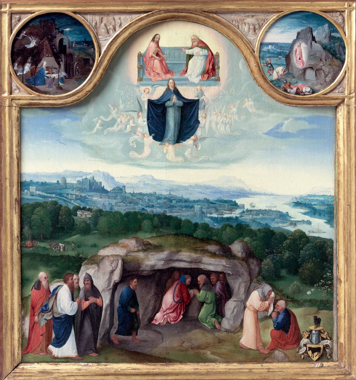 The Assumption of the Virgin, with the Nativity, the Resurrection, the Adoration of the Magi by Joachim Patinir