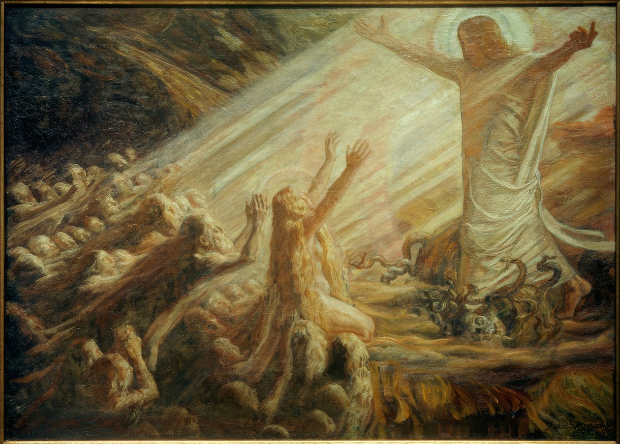 Christ in the Realm of the Dead by Joakim Frederik Skovgaard