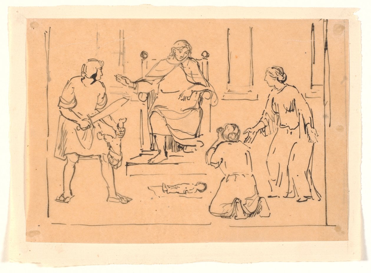 Judgment of Solomon by Joakim Frederik Skovgaard