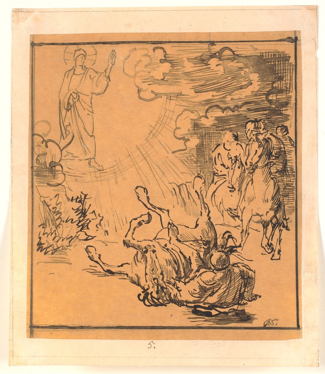 The Conversion of Saul by Joakim Frederik Skovgaard